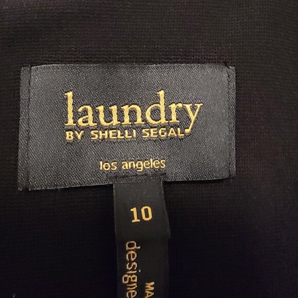 Laundry by Shelli Segal Dress Formal Embellished Short Sleeve Womens Size 10 EUC - Picture 4 of 8